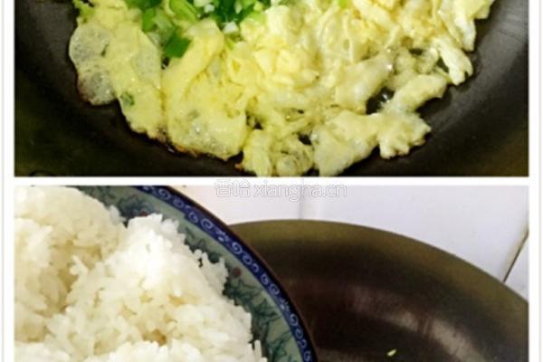 火腿肠鸡蛋炒饭的做法图解4