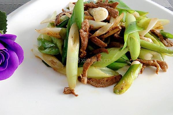 大葱炒肉的做法图解8