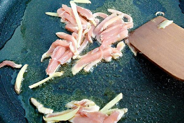 大葱炒肉的做法图解4