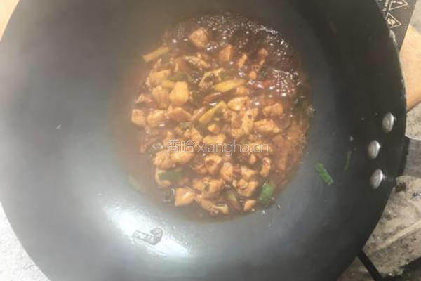 辣炒素鸡肉丁的做法图解4