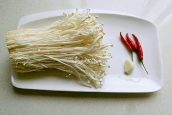 拌金针菇的做法图解1