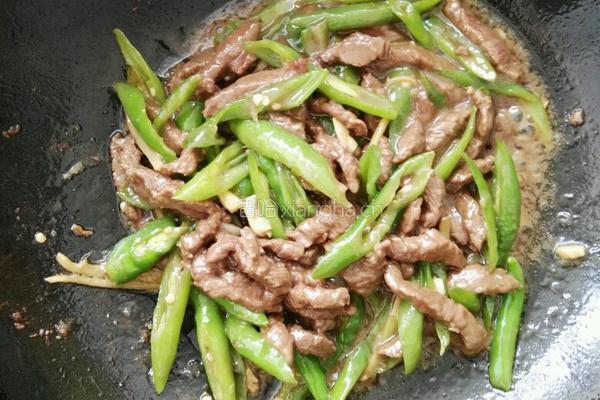 青椒爆炒牛肉的做法图解6