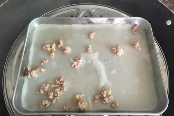 自制猪肉鸡蛋肠粉的做法图解5