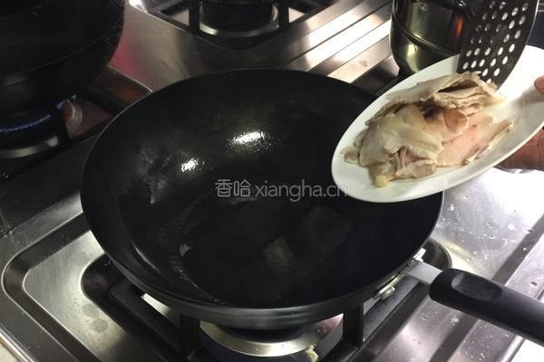 蒜薹回锅肉的做法图解5