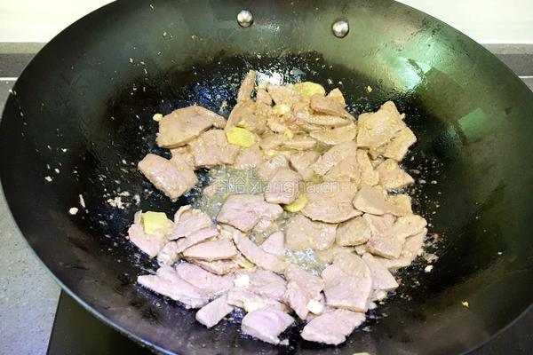 韭菜炒猪肝的做法图解5