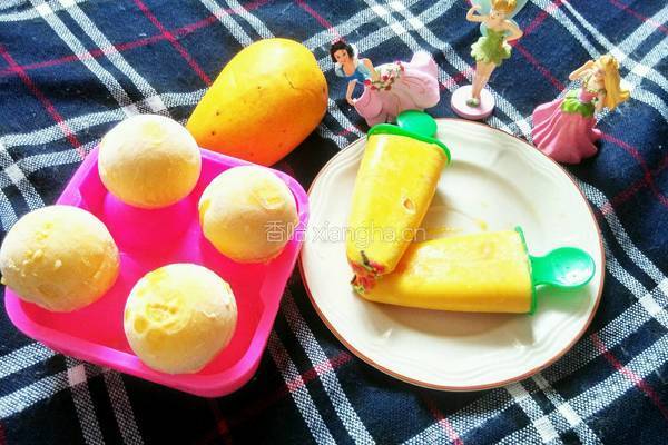 奶油芒果雪糕的做法图解10