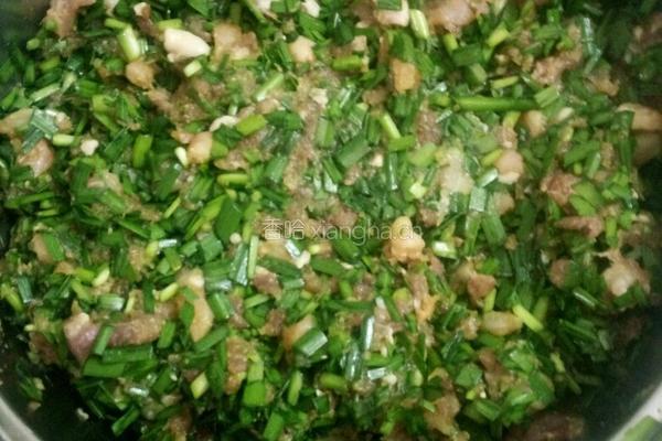 韭菜虾仁饺子的做法图解4