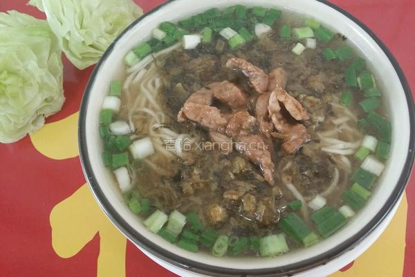 酸菜肉丝面的做法图解6