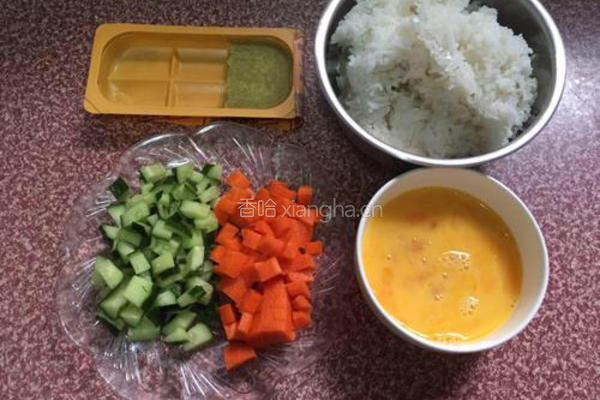 咖喱蛋炒饭的做法图解2
