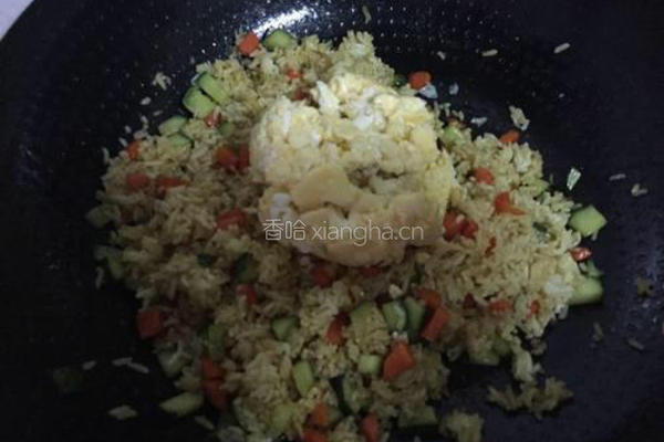 咖喱蛋炒饭的做法图解8
