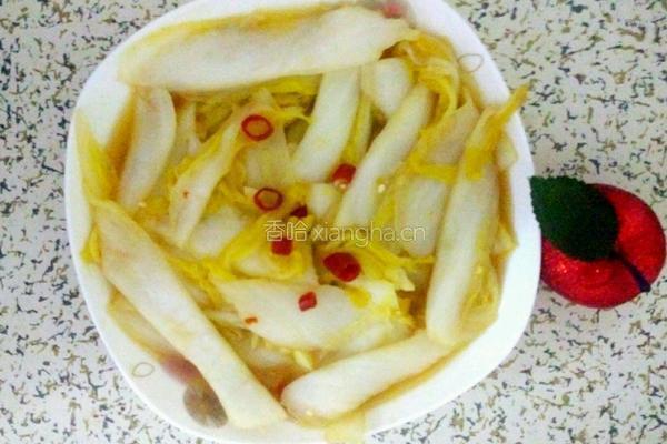 酸辣白菜的做法图解4
