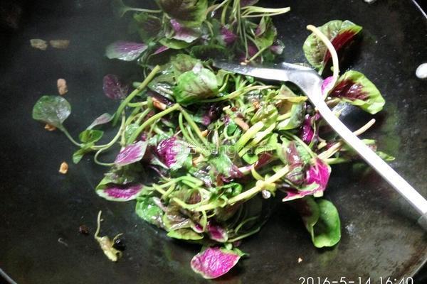 蒜炒紫苋菜的做法图解8