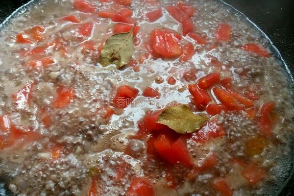 番茄肉酱意面的做法图解7