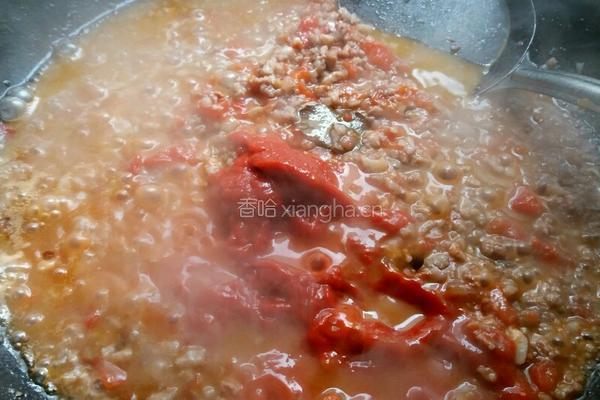 番茄肉酱意面的做法图解8