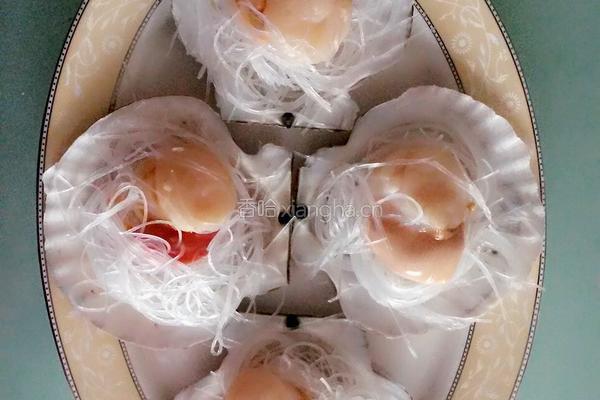 粉丝蒜蓉蒸扇贝的做法图解5