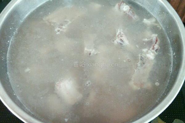 排骨炖海带的做法图解5
