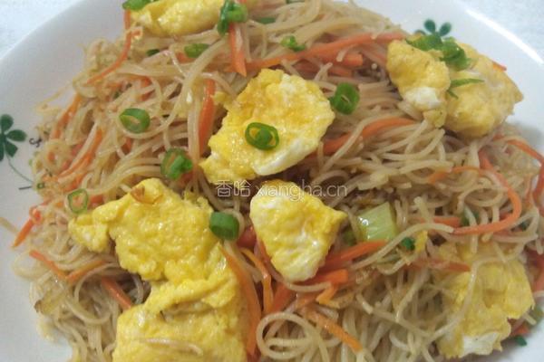 家常鸡蛋炒粉丝的做法图解12