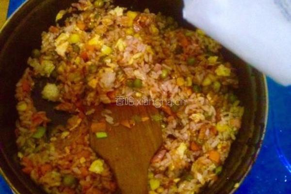 番茄酱蛋炒饭的做法图解8
