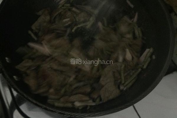 家常炒猪肝的做法图解8