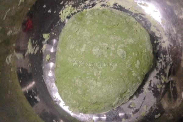 青汁锅贴的做法图解2