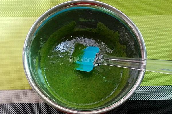 八寸菠菜戚风的做法图解5