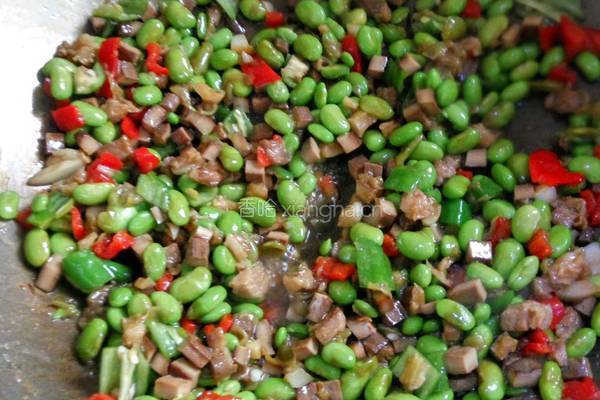 辣炒青豆香干粒的做法图解6