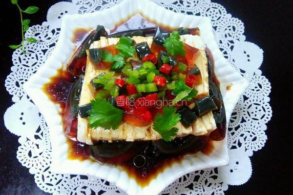 松花蛋拌豆腐的做法图解9