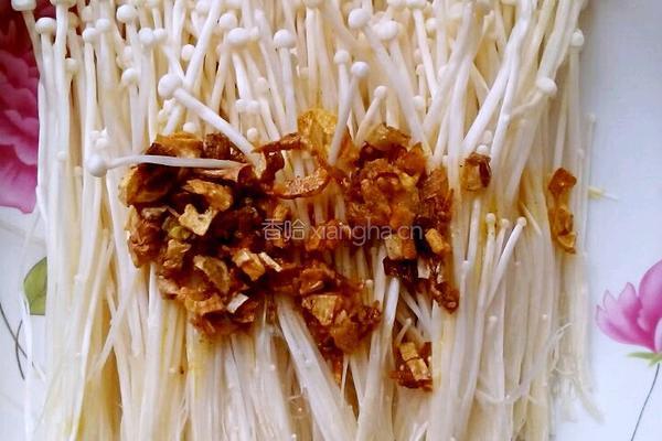 蒜蓉金针菇的做法图解2
