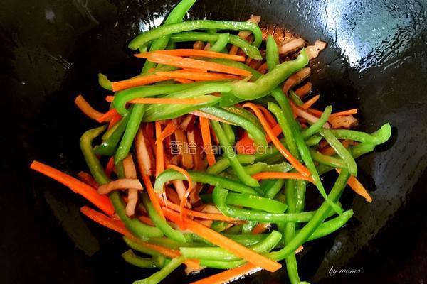 青椒炒豆干的做法图解5