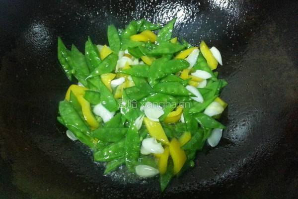 清炒荷兰豆的做法图解4