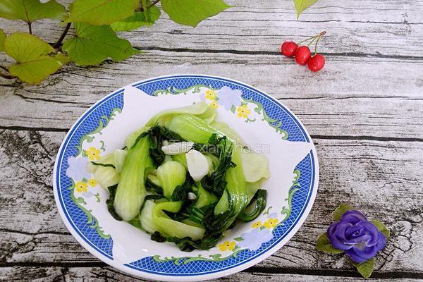 家常清炒油菜的做法图解6