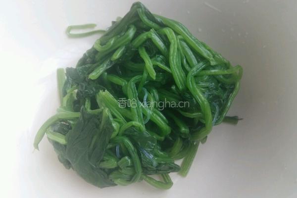 菠菜拌粉丝的做法图解3