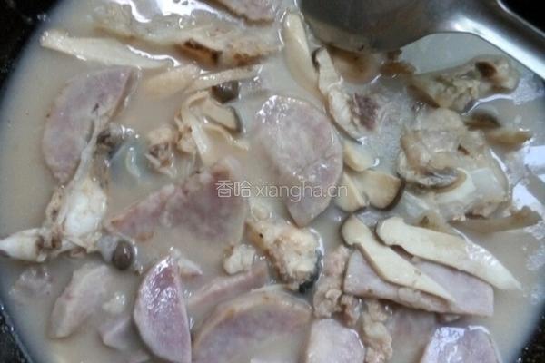 大头鱼芋头杏鲍菇碎肉汤的做法图解11