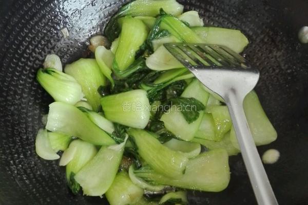 清炒油菜的做法图解10