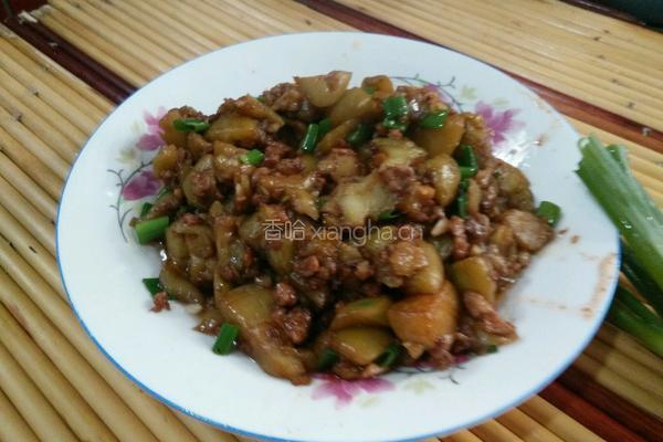 肉酱茄子的做法图解5