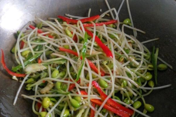 清炒黄豆芽的做法图解4