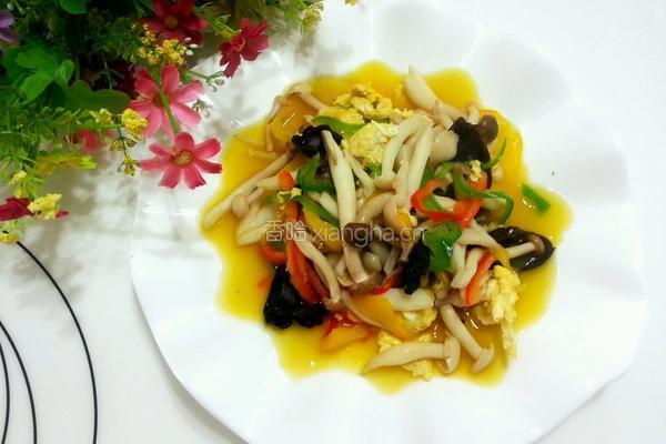 蟹味菇炒鸡蛋的做法图解7