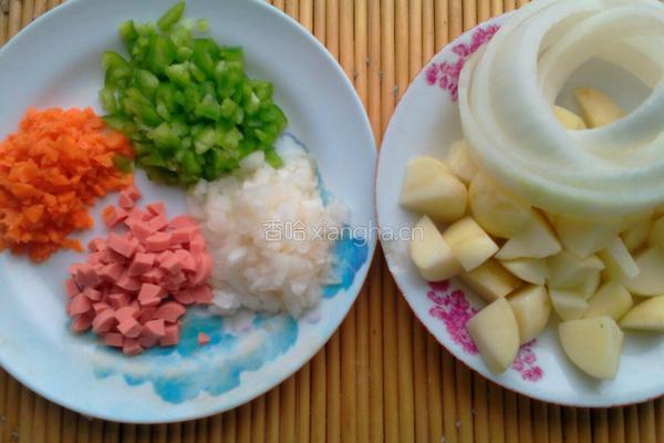 米饭土豆饼的做法图解1
