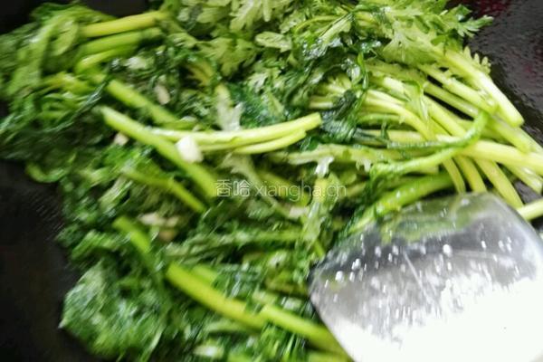 清炒茼蒿的做法图解3