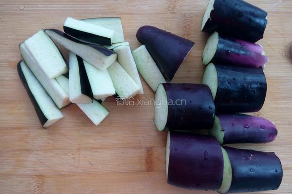 家常肉沫烧茄子的做法图解1