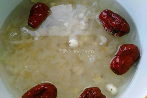 莲子银耳粥的做法图解5