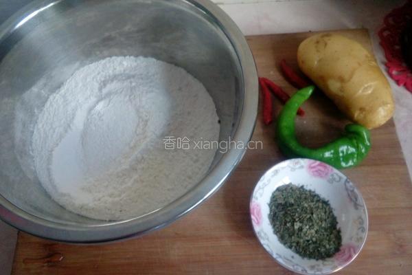 酸辣土豆丝卷饼的做法图解1