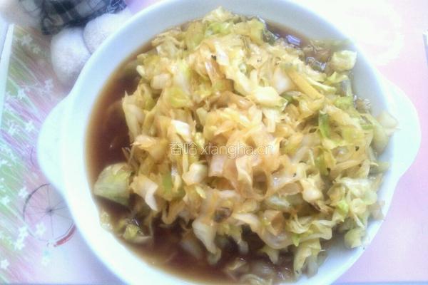 红油卷心菜的做法图解6