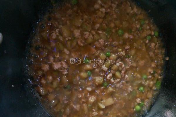 茄子肉丁打卤面的做法图解10