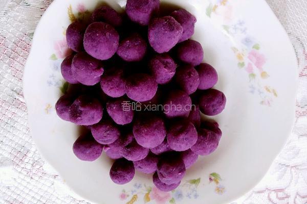 紫薯丸子的做法图解5