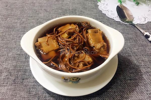 虫草花排骨汤的做法图解8