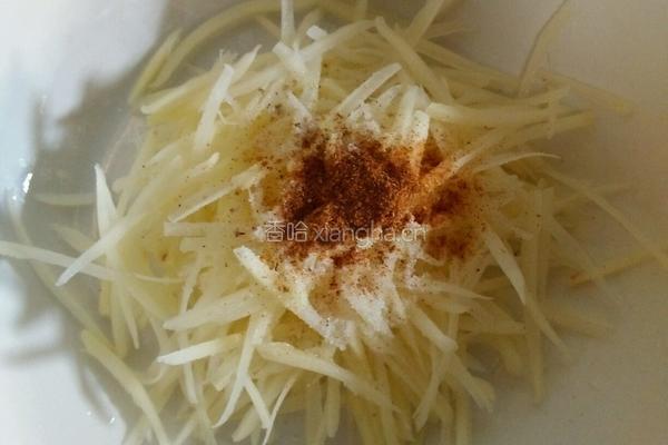 土豆丝鸡蛋饼的做法图解2