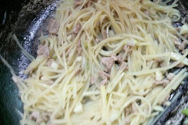 肉炒土豆丝的做法图解7