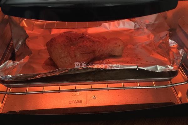 烤鸡腿「减肥必备」的做法图解2