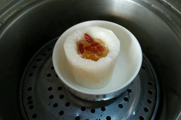 白萝卜炖蜂蜜的做法图解5